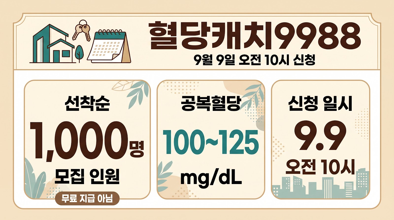 혈당캐치9988 신청일과 대상, 연속혈당측정기 할인 구매 안내