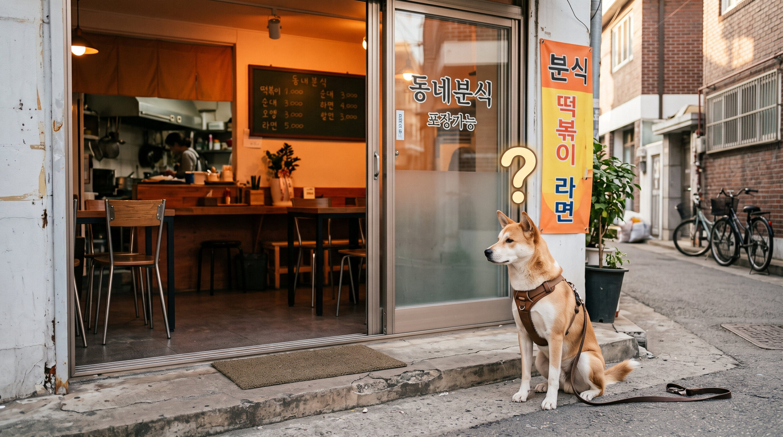 반려동물 동반 음식점을 표현한 AI 생성 이미지로, 실제 업소와는 관련이 없습니다.